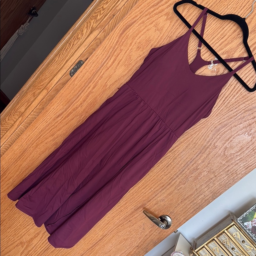 Plum Sleeveless Active Dress